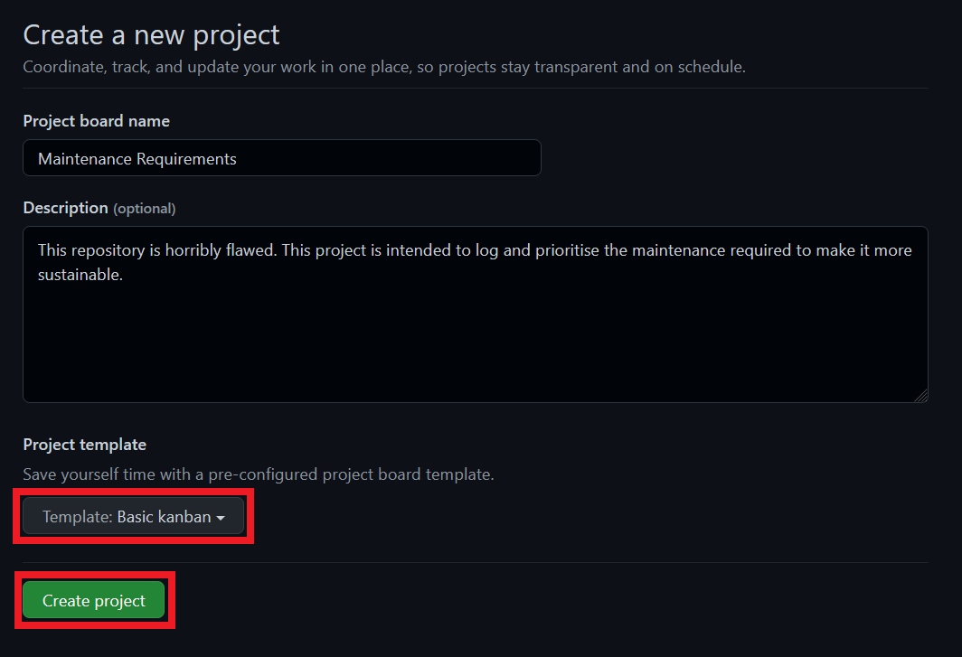 Dragging an Issue onto a project board